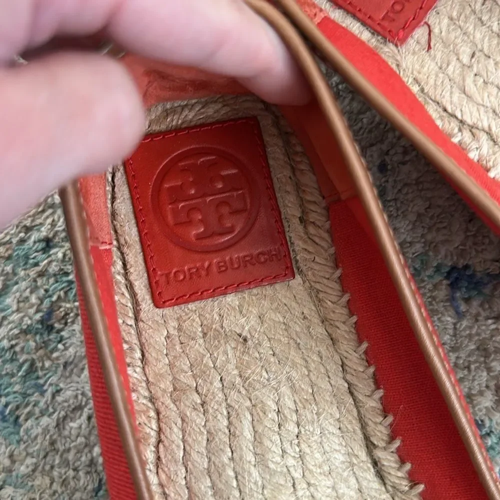 Tory Burch Ladies size 11M Angus Flat Espadrille Slip On